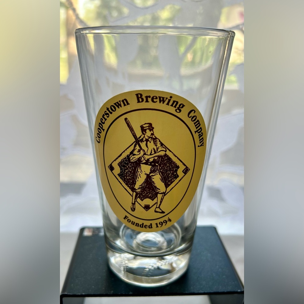 Cooperstown Brewing Company Pint glass. Vintage design now discontinued.